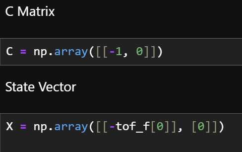C and X Matrices
